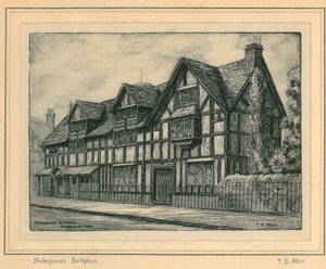 Lieu de naissance de Shakespeare - T.S. Allan
